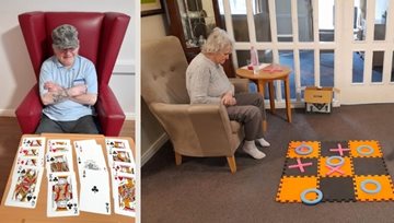 Ayr care home Residents enjoy socially distanced games afternoon